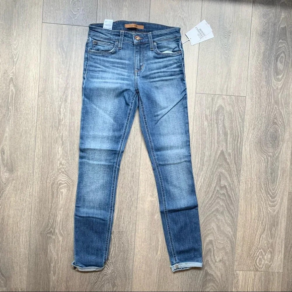 Joe's Jeans Women's Skinny Jeans Icon Ankle Denim Rolled Cuff Hem Blue - Picture 5 of 16